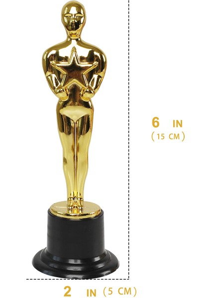 24 Paket Plastik Altın Yıldız Ödülü Kupaları Parti Favorları, Okul Ödülü, Oyun Ödülü, Parti Ödülü (Yurt Dışından) fırsatları