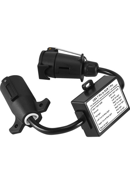 Abd&#39;den Ab Römorku Işık Dönüştürücü Abd 7 Yollu Bıçak Soketi-Ab 7 Pimli Yuvarlak Fiş (Yurt Dışından) fiyatları