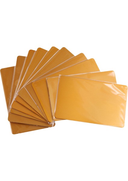 10PCS/SET 0.8mm Kalınlıkta Metal Kart Kartları Dıy Gravür Diy Kart Ofis Malzemeleri Gravür Için Boş Lazer Boşlukları (Yurt Dışından)