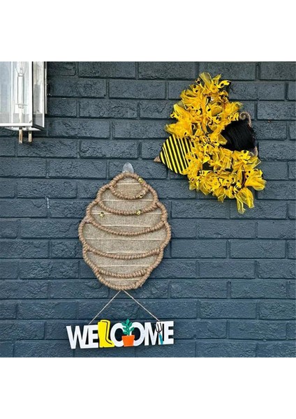 Arı Tel Çelenk Çerçevesi, Ilkbahar ve Yaz Veranda Sundurma Dekorasyonu, Ev Dekorasyonu ve Dış Mekan Için Uygun (Yurt Dışından) fırsatları