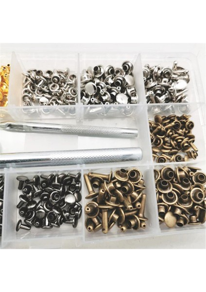 240PCS/SET Deri Perçinler 4pcs ile Çift Kapak Perçin Deri Ceket Kot Pantolon Için Sabitleme Aletleri (Yurt Dışından) indirimleri