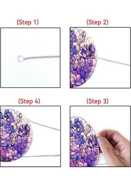 4pcs Akrilik Disk Kolye ile Zincir Avrupa Retro Kolye Renkli Çiçek Kadın Kolye Aksesuarları YK288 (Yurt Dışından) fiyatları