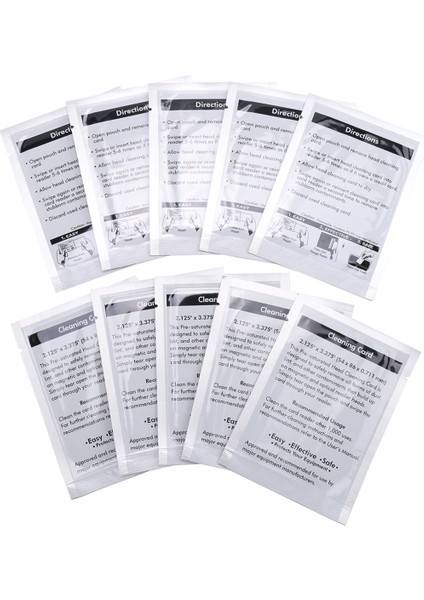 CR80 Temizlik Kartları, Çift Yan Kart Okuyucu Temizleyici, Pos Swipe Terminal Temizleme Kartları CK-CR80 Kart Çipi Temizleyici (10 Adet) (Yurt Dışından)
