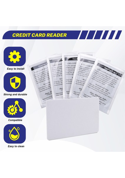 CR80 Temizlik Kartları, Çift Yan Kart Okuyucu Temizleyici, Pos Swipe Terminal Temizleme Kartları CK-CR80 Kart Çipi Temizleyici (10 Adet) (Yurt Dışından) fırsatları