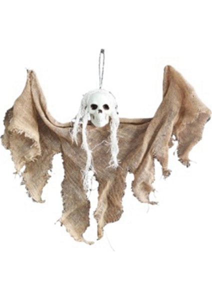 Kafatası Hayalet Cadılar Bayramı Dekorasyonları Perili Ev Partisi Korku Cazibesi Asma Pelerinler Mini Hayaletler Kahverengi (Yurt Dışından)