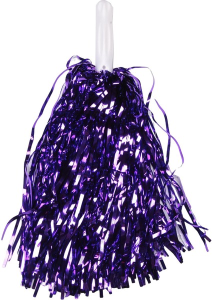 24PCS Amigo Pom Pom Poms Metalik Folyo Tezahürat Pom Pom Poms Plastik Saplı Yetişkinler Için Ponpon Kızlar Parti Mor (Yurt Dışından) fırsatları