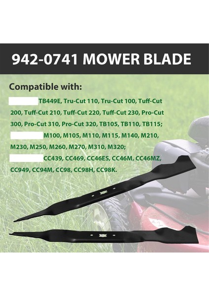 942-0741A Çim Biçme Makinesi Malçlama Bıçağı Troy Bilt TB280ES Craftsman Için 742-0741&#39;I Değiştirin 247 Serisi Push MOWER-21INCH Güverte (Yurt Dışından) modelleri