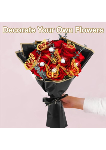 40 Yaprak Çiçek Ambalaj Kağıdı Set Çiçek Buketi Anneler Günü Düğün Doğum Günü Mezuniyeti Diy Hediye Siyah (Yurt Dışından) indirimleri