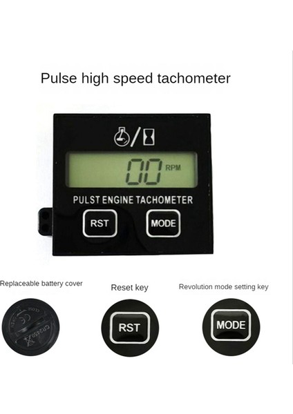 Dijital Benzinli Motor Takometresi Zincir Testere Motor Çim Makinesi Için Düzenlenebilir Endüktif Temas Takometresi (Yurt Dışından) indirimleri