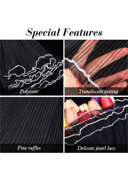 3pcs Buket Sarma Kağıdı, Her Inci Kenar Çiçek Ambalaj Kumaşı Için 11 Inç x 4.5 Yarda, (Siyah) (Yurt Dışından) fırsatları