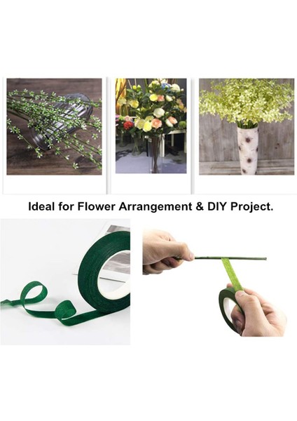 24 Rulo Çiçek Bandı Çiçekçi Kağıt Kök Sarma Bant Buket Kök Sarma Çiçek Aranzmanı (1/2 Inç x 30 Yarda) (Yurt Dışından) fiyatları