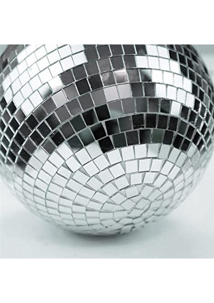 Hafif Etkisi Partisi Için Asılı Yüzük ile Gümüş Ayna Disko Topu Asma Top, Ev Dekorasyon Kulübü Sahnesi (8 Inç) (Yurt Dışından) fırsatları