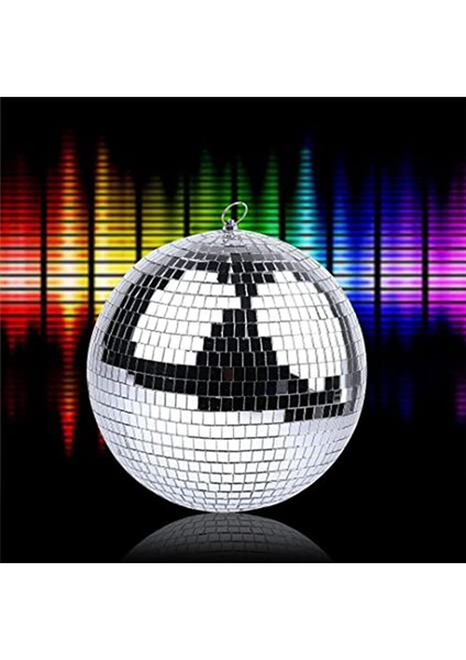 Hafif Etkisi Partisi Için Asılı Yüzük ile Gümüş Ayna Disko Topu Asma Top, Ev Dekorasyon Kulübü Sahnesi (8 Inç) (Yurt Dışından) indirimleri