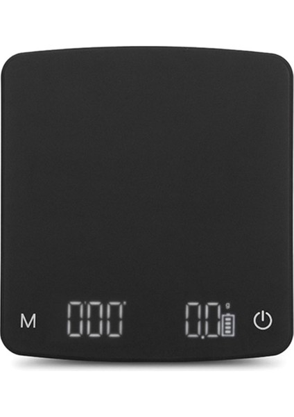 Espresso Için Zamanlayıcı ile Kahve Ölçeği, 0.1 G, Su Geçirmez, Şarj Edilebilir, Otomatik Zamanlayıcı, Tare Işlevi ile (Yurt Dışından)