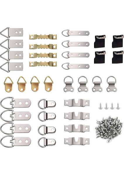 96PCS/SET Resim Fotoğraf Çerçevesi Vidalı Kancalar Vidalı Kanca Ofis Ev Boyama Askısı Çeşitli (Yurt Dışından)