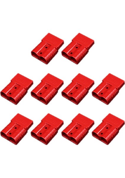 10PCS Anderson Tarzı Fiş Konektörü 120A Anderson Tutamaç Forklift Pil Şarjı Hızlı Konektörler Kiti Kırmızı (Yurt Dışından)