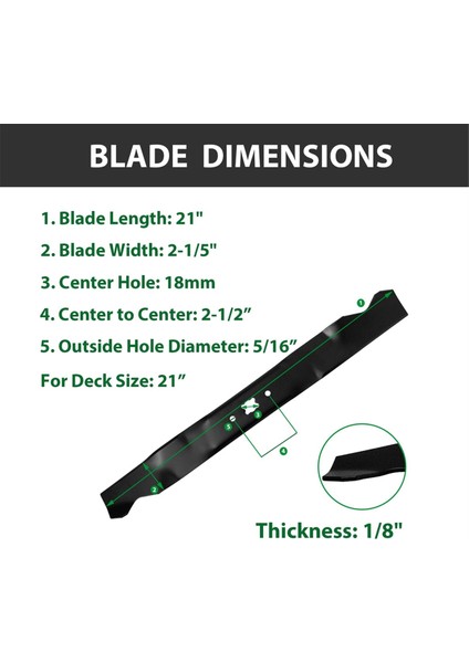 942-0741A Çim Biçme Makinesi Malçlama Bıçağı Troy Bilt TB280ES Craftsman Için 742-0741&#39;I Değiştirin 247 Serisi Push MOWER-21INCH Güverte (Yurt Dışından) fırsatları