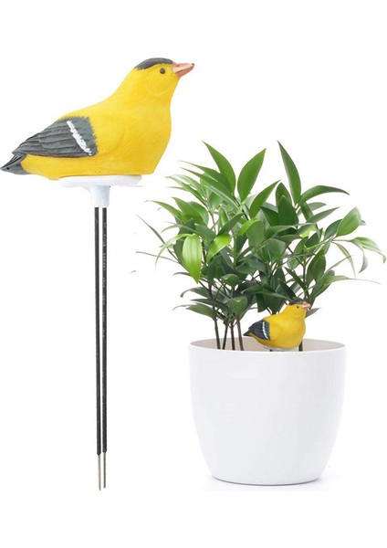 Toprak Nemi Ölçer Sulama Alarm Kuş Bitkisi Su Test Cihazı Higrometre Sensör Bahçecilik Aracı Kiti, Ekici Su Için Savaşan Uyarıyı Hatırlayın (Sarı) (Yurt Dışından)