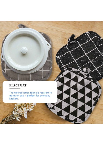 6 Adet Pamuklu Tencere Tutucuları Makine Yıkanabilir Isıya Dayanıklı Potsture Kare Kap Tutucu Pişirme Için Asılı Döngü ile (Yurt Dışından) fiyatları