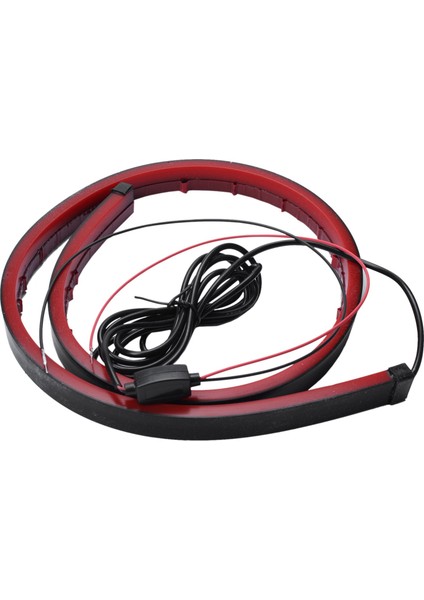 LED Üçüncü Fren Işık Çubuğu Şeridi Esnek Yüksek Fren Işık Çubuğu Strip Su Geçirmez 171 Pcs LED Yüksek Montaj Durdurma Arka Kuyruk Uyarı Işık Çubuğu Şeridi - 90CM (Yurt Dışından)