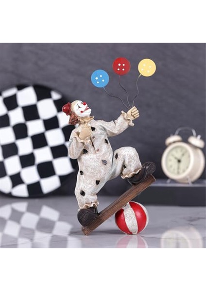 Reklamlar Palyaço Sirk Heykelleri, Palyaço Süsleri Ev Dekor Reçine Heykel, El Yapımı El Sanatları Koleksiyon Sanat Figürleri-C (Yurt Dışından) fırsatları