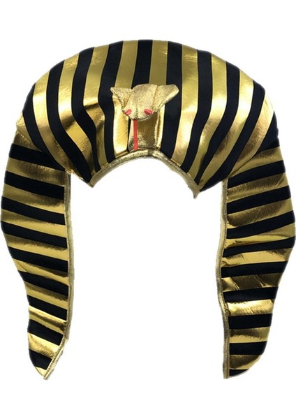 Mısır Firavun Kostüm Firavun Şapka Kral Başlığı Altın Kaplama Kobra Kralı Cadılar Bayramı Giyim Temalı Parti Malzemeleri (Yurt Dışından)