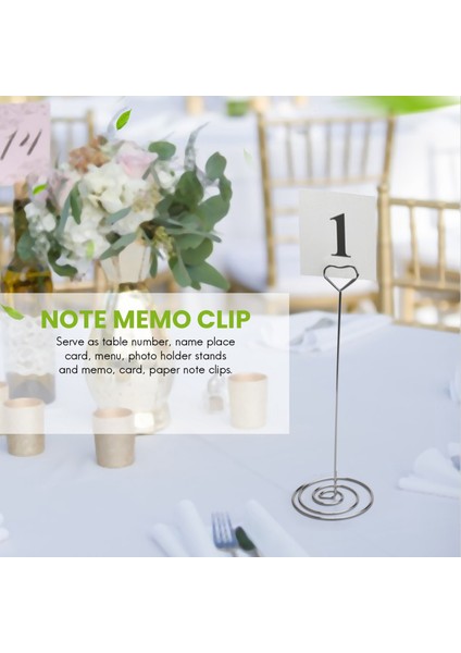 10PCS 8.6 Inç Boyunda Yer Kartı Tutucular Kalp Şekli Masa Numarası Tutucu Standlar Resim Fotoğrafı Not Notu Klip (Yurt Dışından) indirimleri