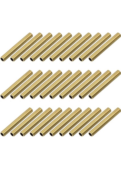 30 Adet 7mm Ince Kalem Tüp Kalem Tüpü Yedek Aksesuarlar 2-1/32 Inç Uzunluğunda Ince Yedek Tüp Bükülme Malzemeleri (Yurt Dışından)