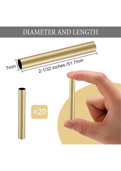 30 Adet 7mm Ince Kalem Tüp Kalem Tüpü Yedek Aksesuarlar 2-1/32 Inç Uzunluğunda Ince Yedek Tüp Bükülme Malzemeleri (Yurt Dışından) fiyatları