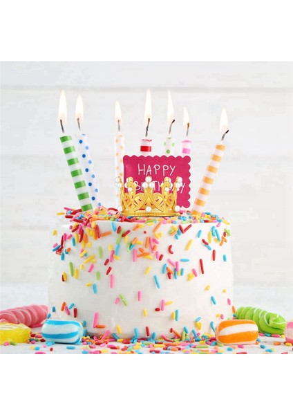 12 Adet Altın Gümüş Mini Taç Doğum Günü Pastası Topper Inci Dekor Küçük Prenses Başlık Bebek Taç Kek Dekorasyon (Yurt Dışından) fiyatları