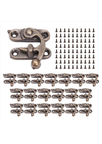 20PCS Bronz Ton Antik Sağ Mandal Hook Hasp Boynuz Kilit Ahşap Müce (Yurt Dışından) modelleri