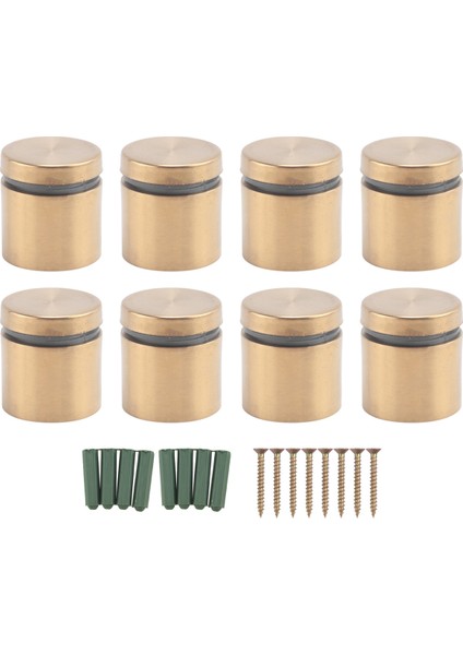 8 Set Standoff Vidaları Reklam Tırnak Tırnak Duvarı Duvar Montaj Donanımı Akrilik Resim Çerçevesi (25 x 25MM) (Yurt Dışından)