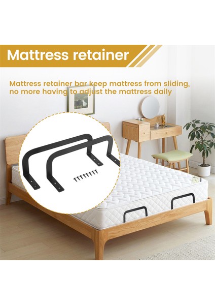 2 Adet Yatak Slayt Tıpası, Ayarlanabilir Yataklar Için Metal Yatak Tutucu Çubuğu, Şilte Sürgülü Tutun (Yurt Dışından) fırsatları