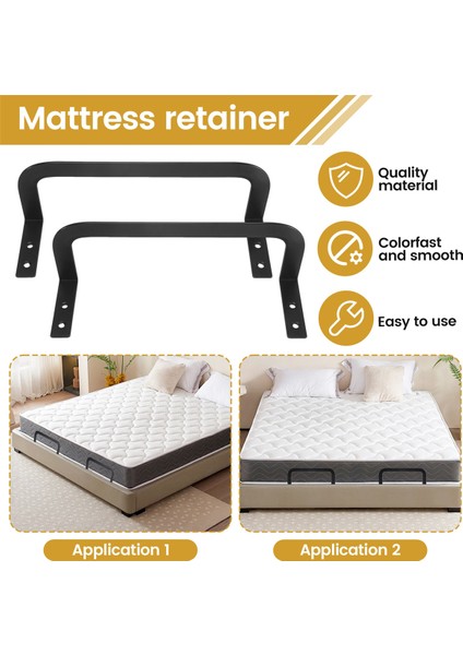 2 Adet Yatak Slayt Tıpası, Ayarlanabilir Yataklar Için Metal Yatak Tutucu Çubuğu, Şilte Sürgülü Tutun (Yurt Dışından) indirimleri