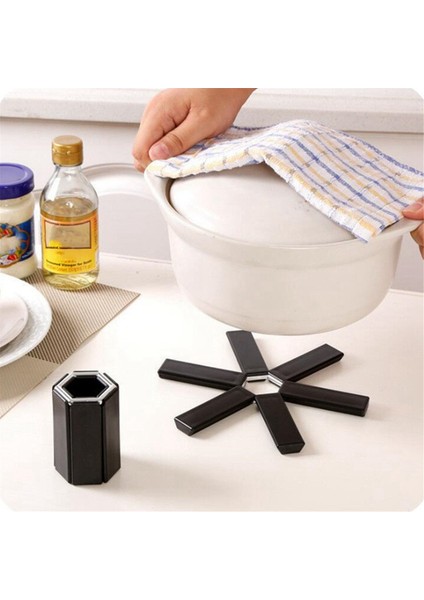 Pot Mat Diski Placemat Coaster Katlanır Isı Yalıtım Yüksek Sıcaklık Tencereler ve Tavalar Mutfak Gadgetları (Yurt Dışından) fırsatları