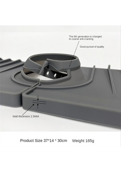 Musluk Paspas, Musluk Sapı Damla Yakalayıcı Tepsisi, Mutfak Tezgahı Için Musluk Arkasında Esnek Lavabo Sıçrama Koruyucusu, Banyo (Yurt Dışından) indirimleri