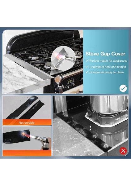 Soba Boşluğu Paslanmaz Çelik 2 Paketini Kapsar, Ayarlanabilir Dirençli Keskin Boşluk Dolgu Maddesi, Temizlenmesi Kolay Soba Sayaç Boşluğu Kapağı (Yurt Dışından) modelleri