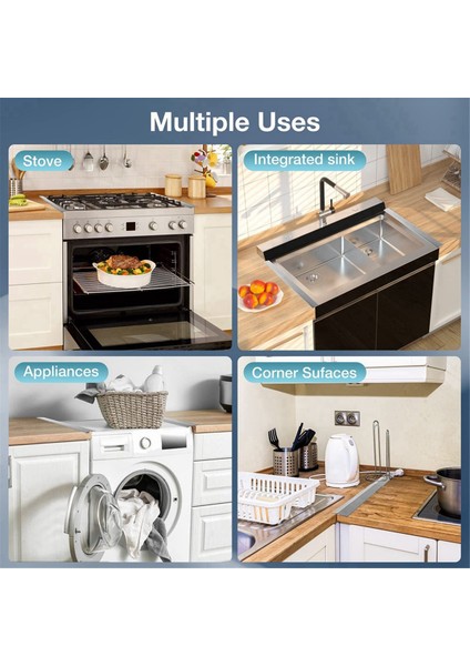 Soba Boşluğu Paslanmaz Çelik 2 Paketini Kapsar, Ayarlanabilir Dirençli Keskin Boşluk Dolgu Maddesi, Temizlenmesi Kolay Soba Sayaç Boşluğu Kapağı (Yurt Dışından) indirimleri