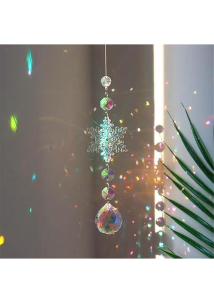Güneş Yakalayıcılar Kapalı Pencere Kar Taneleri Asılı Kristal Suncatcher Prizma Top Gökkuşağı Suncatcher Kar Tanesi Kolye (Yurt Dışından) fiyatları