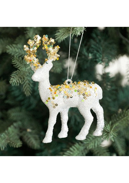 3 Parçalı Gümüş Noel Süsleri Noel Ağacı Süslemeleri Parıltılı Geyik Süsleri Gümüş (Yurt Dışından) modelleri
