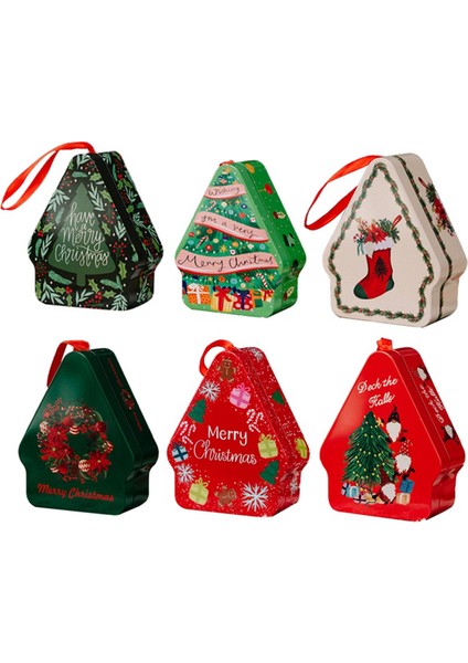 Noel Tinplate Şeker Kutusu, Noel Süslemeleri Için Kirap Polygonal Baskılı Tin Plakası ile Dekorasyon (Yurt Dışından) fırsatları