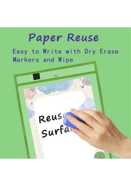 30 Paket Kuru Silme Cep Kapsar Yeniden Kullanılabilir Bilet Sahipleri, Temiz Plastik Sayfa Koruyucular, Okul Için Organizasyon Malzemeleri (Yurt Dışından) fiyatları