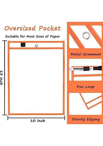 30 Paket Kuru Silme Cep Kapsar Yeniden Kullanılabilir Bilet Sahipleri, Temiz Plastik Sayfa Koruyucular, Okul Için Organizasyon Malzemeleri (Yurt Dışından) fırsatları