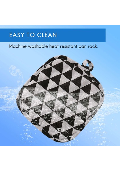 6 Adet Pamuklu Tencere Tutucuları Makine Yıkanabilir Isıya Dayanıklı Potsture Kare Kap Tutucu Pişirme Için Asılı Döngü ile (Yurt Dışından) fırsatları