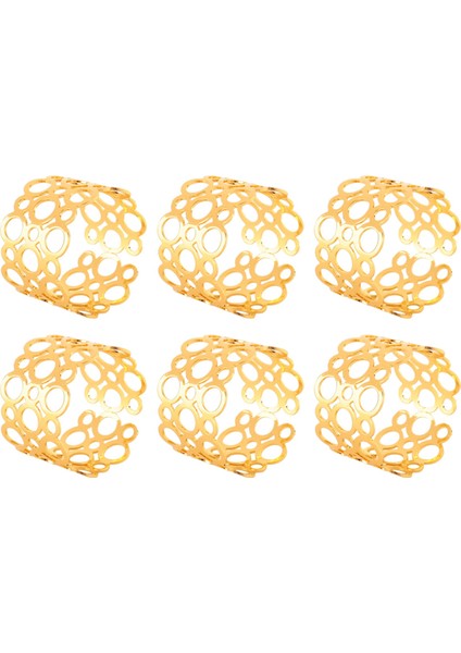 Peçete Yüzüğü, 6 Parçalı Metal Peçete Sahibi, Parti Yemeği Noel Masası Dekorasyonu, Içi Boş Yuvarlak Tasarım Peçete Yüzüğü (Yurt Dışından) fiyatları