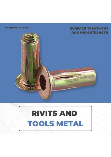 Çok Grip Perçin Nut, M8 Önceden Bulmuş Shank Karbon Çelik Renk-P-P-P-Pled Düz Kapalı Dipli Iplanır Somut 25 Pcs (Yurt Dışından) indirimleri