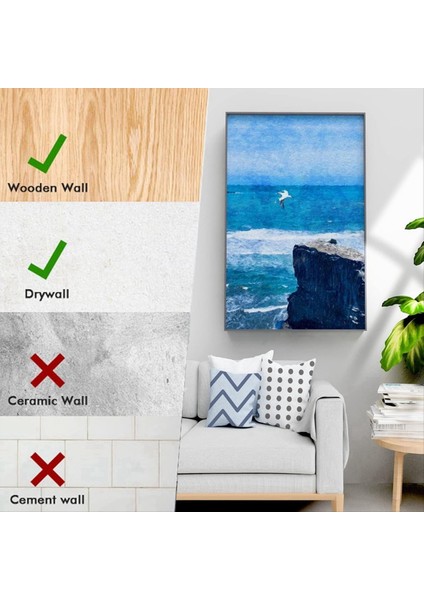 120PCS Resim Asma Kiti, Resim Askıları Çeşitli Kit Ağır Duvar Kancaları, Tuval, Ofis Resimleri, Saat Için (Yurt Dışından) fırsatları