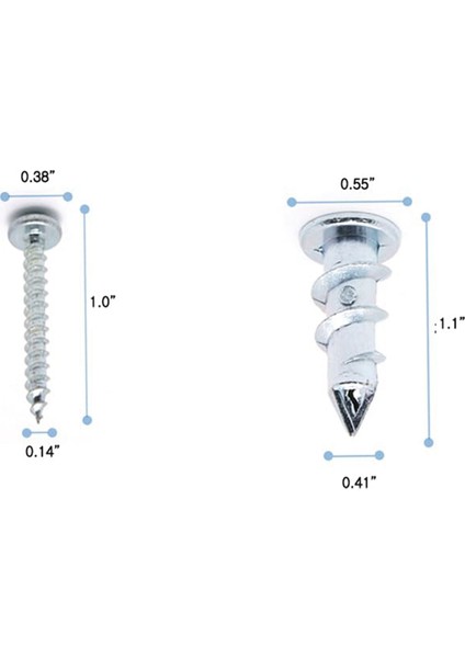 Çinko Kendi Kendini Driling Alçıpan/içi Boş Duvar Ankraj Kiti Vidalı (30 Adet) (Yurt Dışından) fırsatları