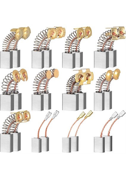24 Pcs Elektrik Motor Fırçaları Karbon Fırçalar Güç Aleti Yedek Parça Onarım Enerjisi Aleti 12 Farklı Boyutlar (Yurt Dışından)