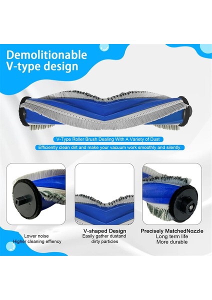 Ecovacs Deebot T30 Omnı, T30 Pro Omni, T30 Max Vakum Süpürge Ana Yan Fırça Hepa Filtre Yedek Parçaları (Yurt Dışından) modelleri